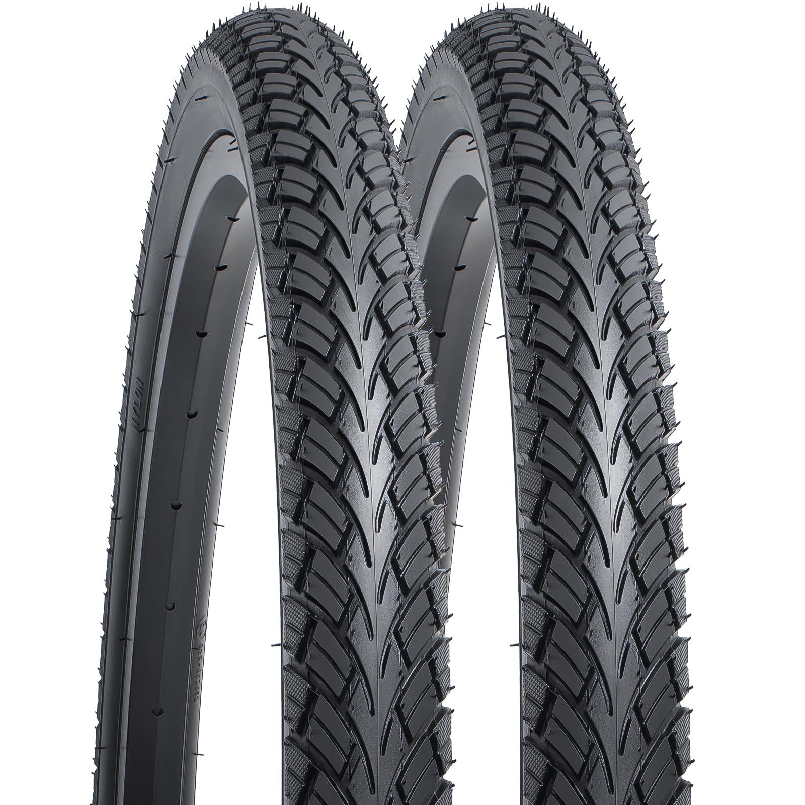 YunSCM 2 x Foldable 26 Inch Bicycle Tyres 26 x 1.75 Coat 47-559 Compatible 26 x 1.75 City/Road Tyres