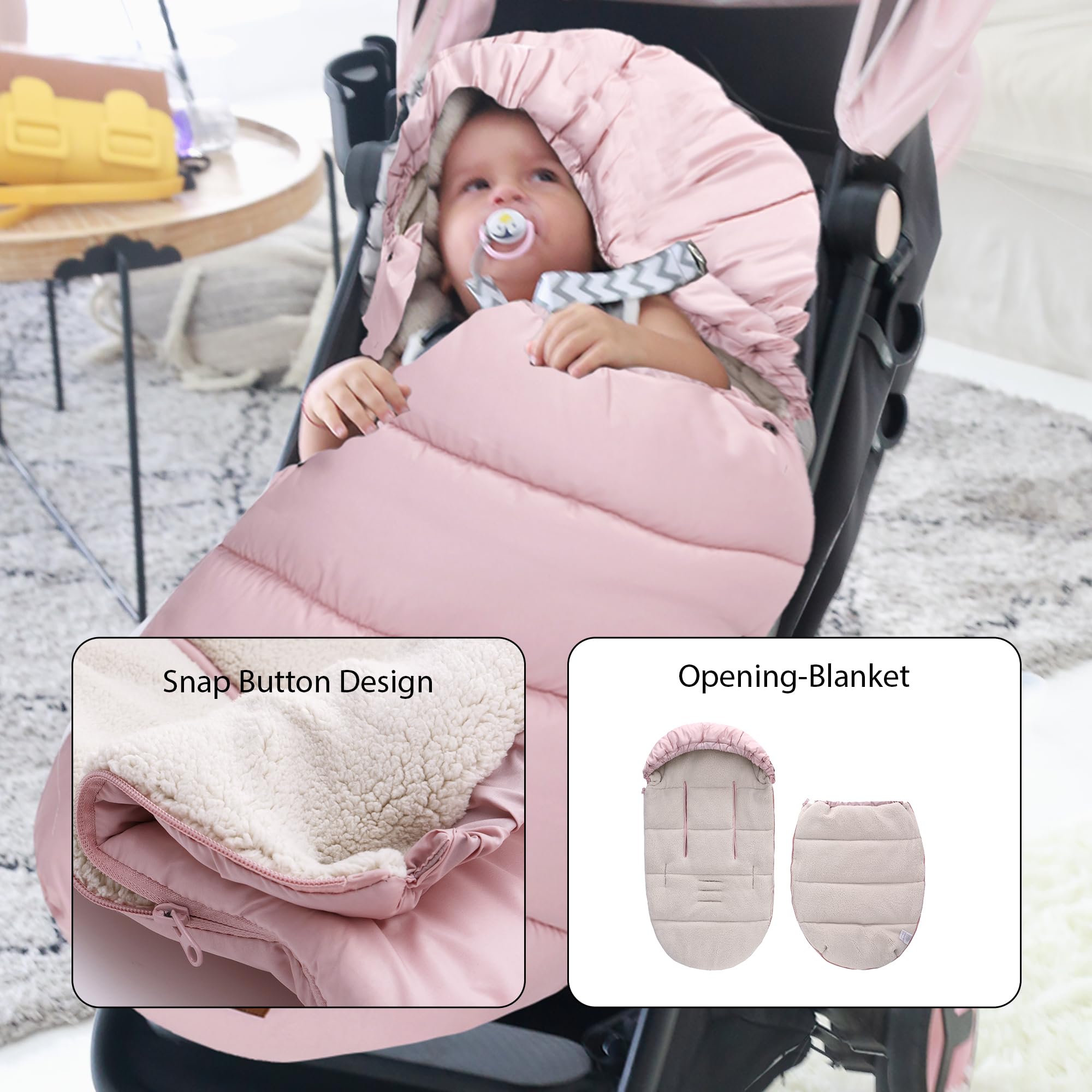 Bamboom Sacco Piumino Neonato Per Ovetto Sacco Invernale Neonato