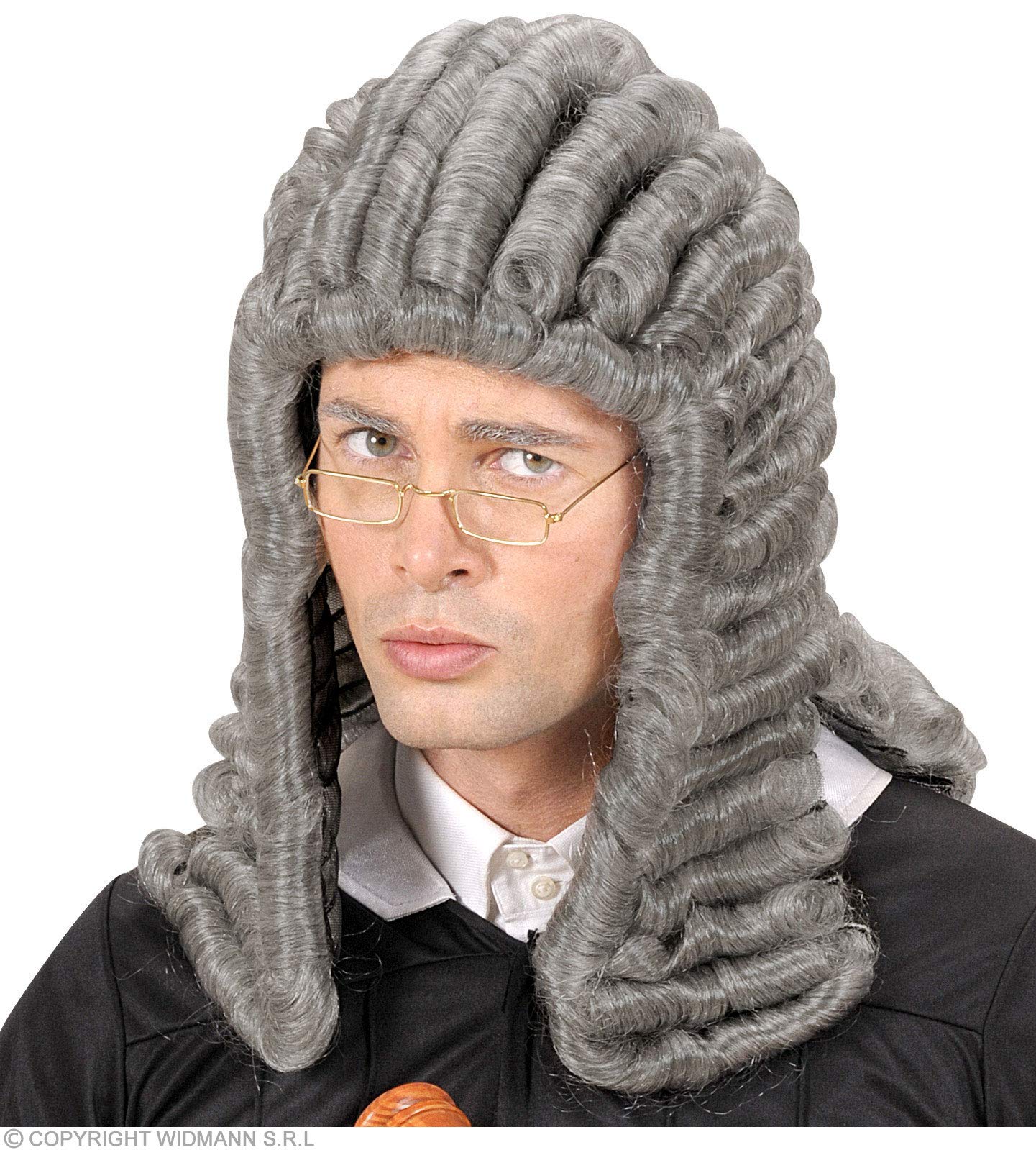Judge - Grey Wig for Fancy Dress Costumes & Outfits Accessory