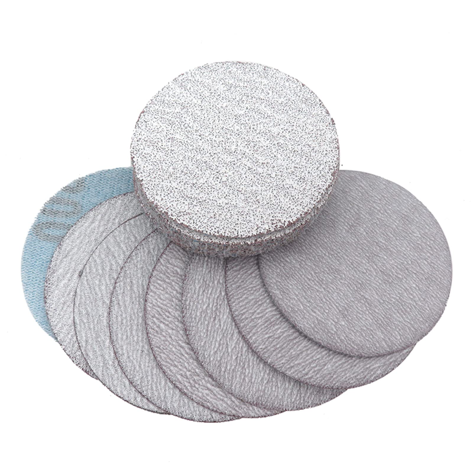 500 Pièces 2 Pouces 50mm Blanc Sec Papier Abrasif Disques Abrasifs Crochet Et Boucle 60-1200 Grain Polissage Meulage Outils Électriques Accessoires,100
