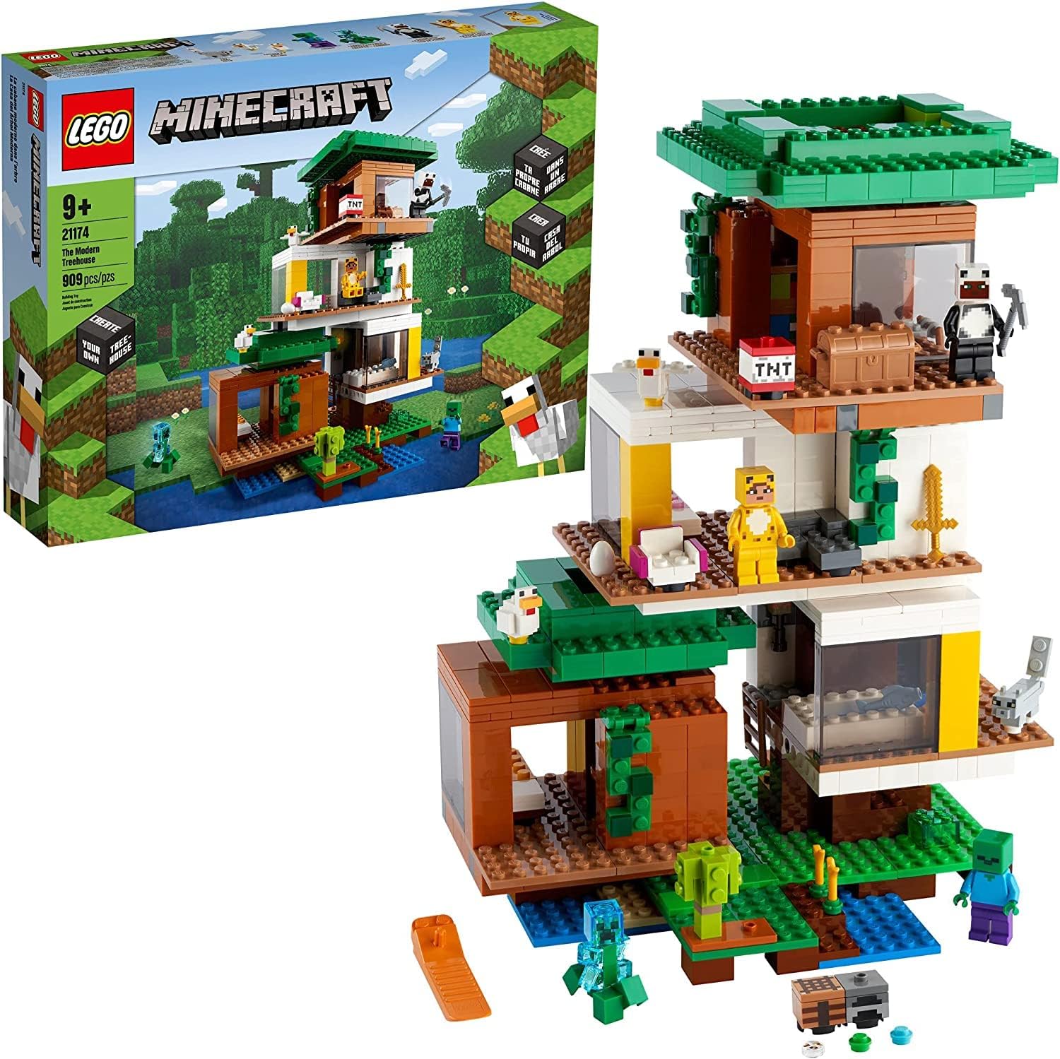 Juego de construcción de casa del árbol, kit creativo de bloques de construcción de casa de ensueño de bosque para niñas, compatible con amigos de Lego, casa de árbol de la Juego de construcción de casa del árbol, kit creativo de bloques de construcción de casa de ensueño de bosque para niñas, compatible con amigos de Lego, casa de árbol de la