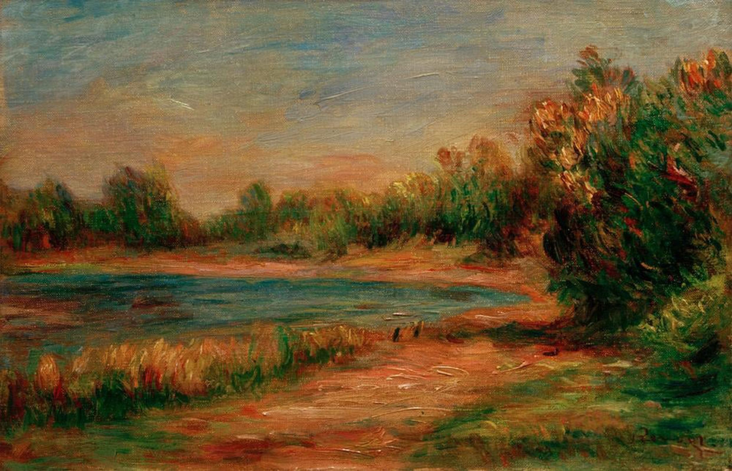 POSTERIIk Vintage Print Pop Art Landscape Artwork Paysage À Guernesey by Pierre Auguste Renoir Art Prints for Office Home Decor 60x90cm