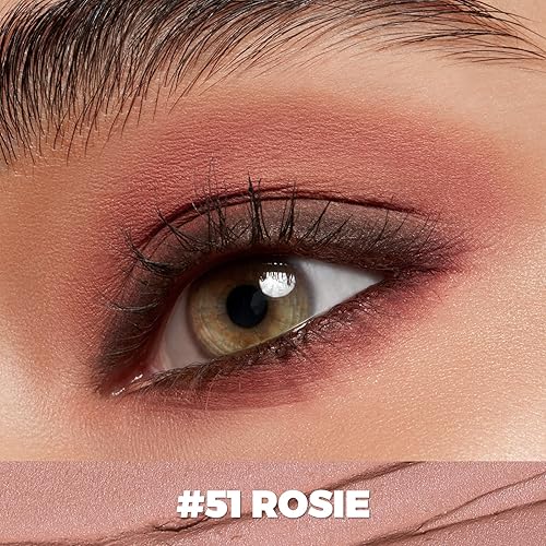 Miniatura 5 de FOCALLURE Sombra de ojos en barra brillante y mate, lápiz iluminador de ojos suave y brillante para mujeres, sombra de ojos impermeable y maquillaje