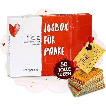 - Losbox game for couples [German Version] | The couples gift for 50 memorable moments | 50 ideas for play, fun and lots of l