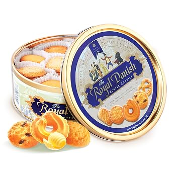 Royal Danish Premium Butter Cookies- Festive Tin (16 oz) (3)