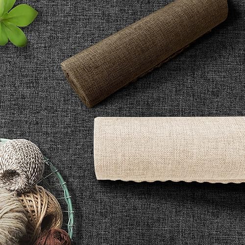 Miniatura 4 de Joywell Funda protectora de lino grueso para reposabrazos reclinable, funda antideslizante para sillón de sala de estar, sofá biplaza, protector de