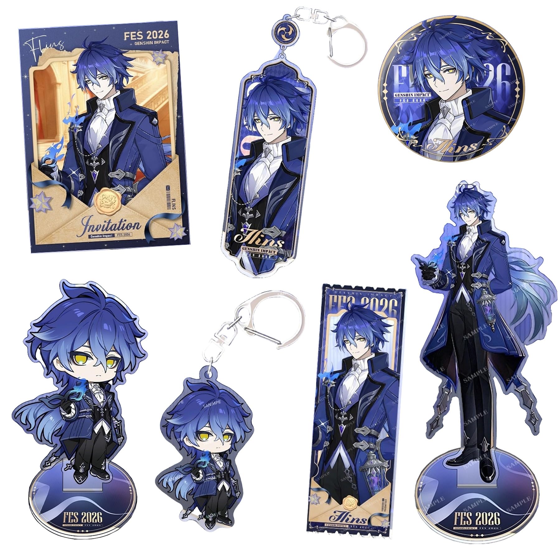 Amazon.co.jp: 原神 グッズ フリンズ 7個セット アクリルスタンド 