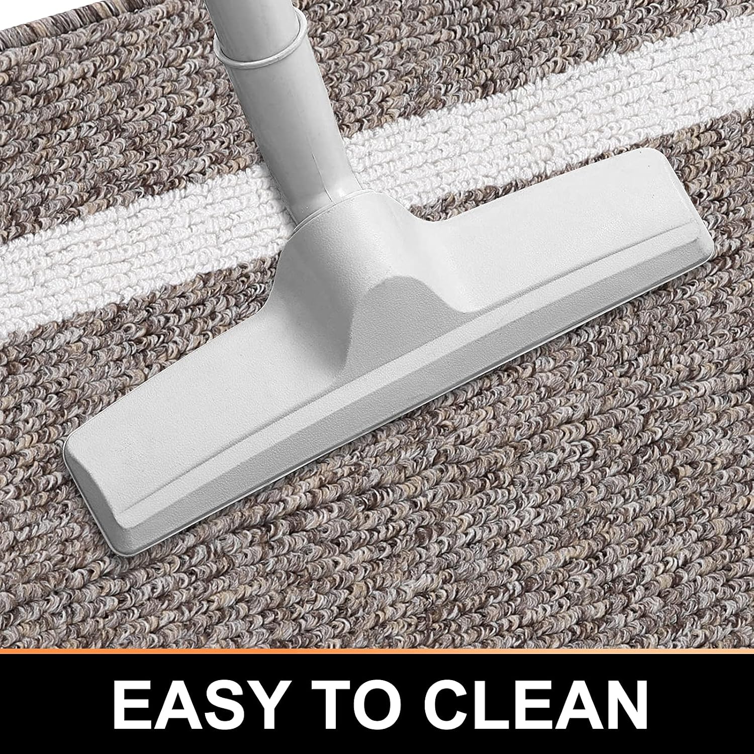 Premium Durable Kitchen Rug, Kitchen Floor Mat, 20"x47" Non-Slip Absorbent Mat for Kitchen Floor, Entryway, Hallway and Dining Room, Machine Washable Carpet, Brown Rectangle