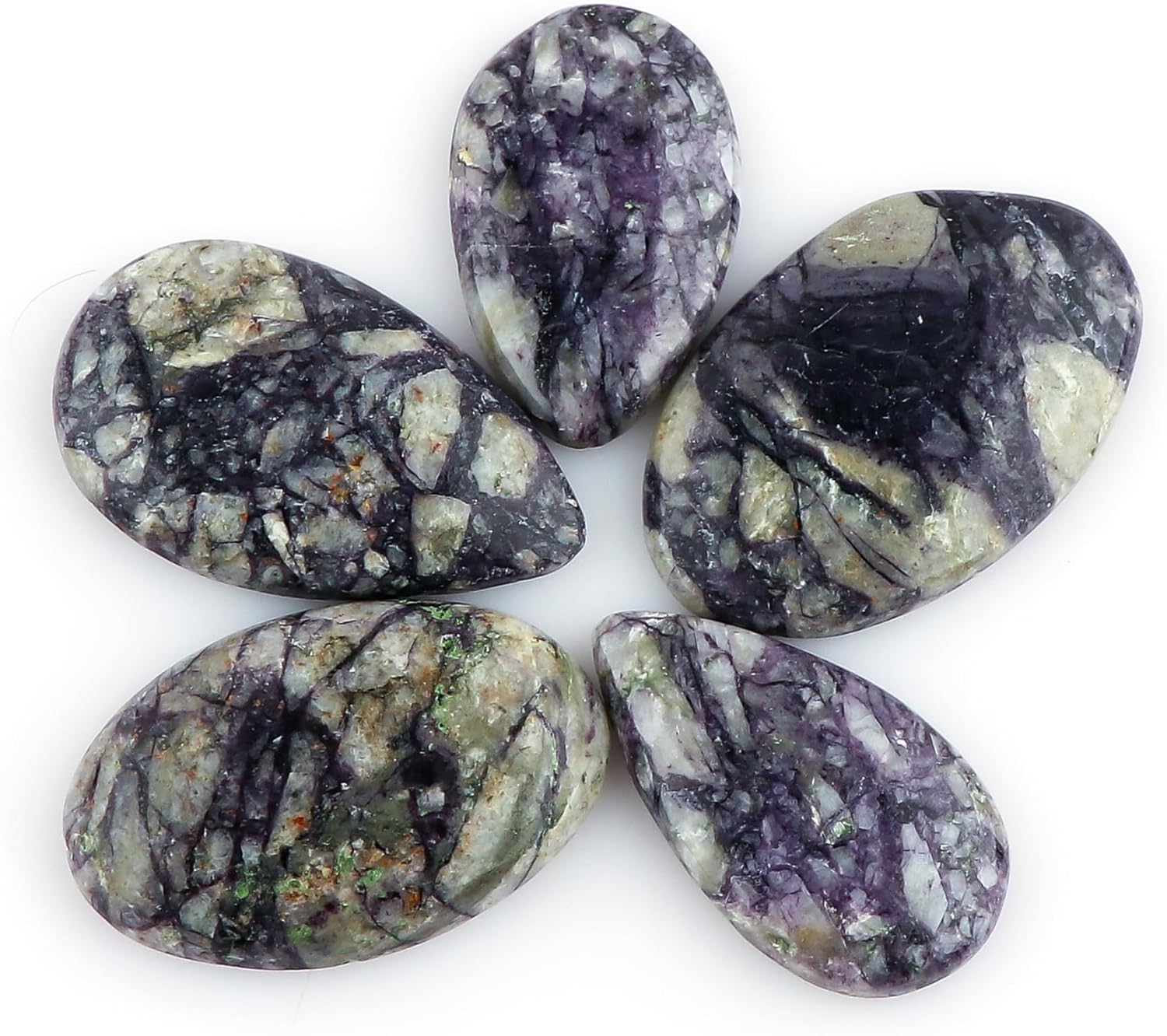 TGH Natural Tiffany Jasper Gemstones Wholesale Cabochons Lot, Jewelry Making Loose Gemstone, Polished Gems, DIY, Wire Wrapping, Healing Crystals, Bulk Deal, Valentine Day Gift, 100 Carat Lot