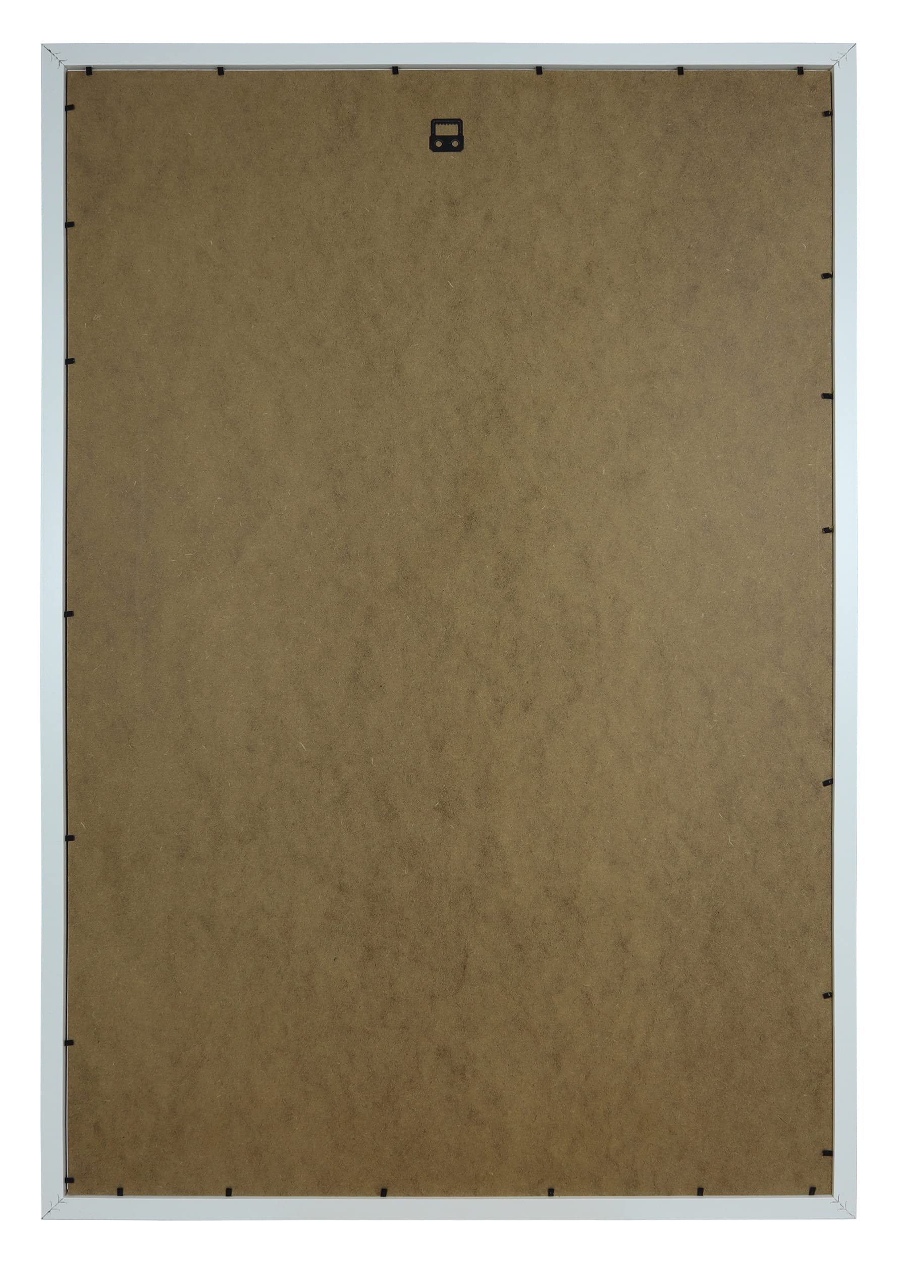 Vivarti DIY Adulto 3D montado + Doble Apertura Camiseta Deportiva Marco de Pantalla 61 x 91.5cm - Marco Blanco, Montaje Blanco, Tarjeta de Respaldo Blanca