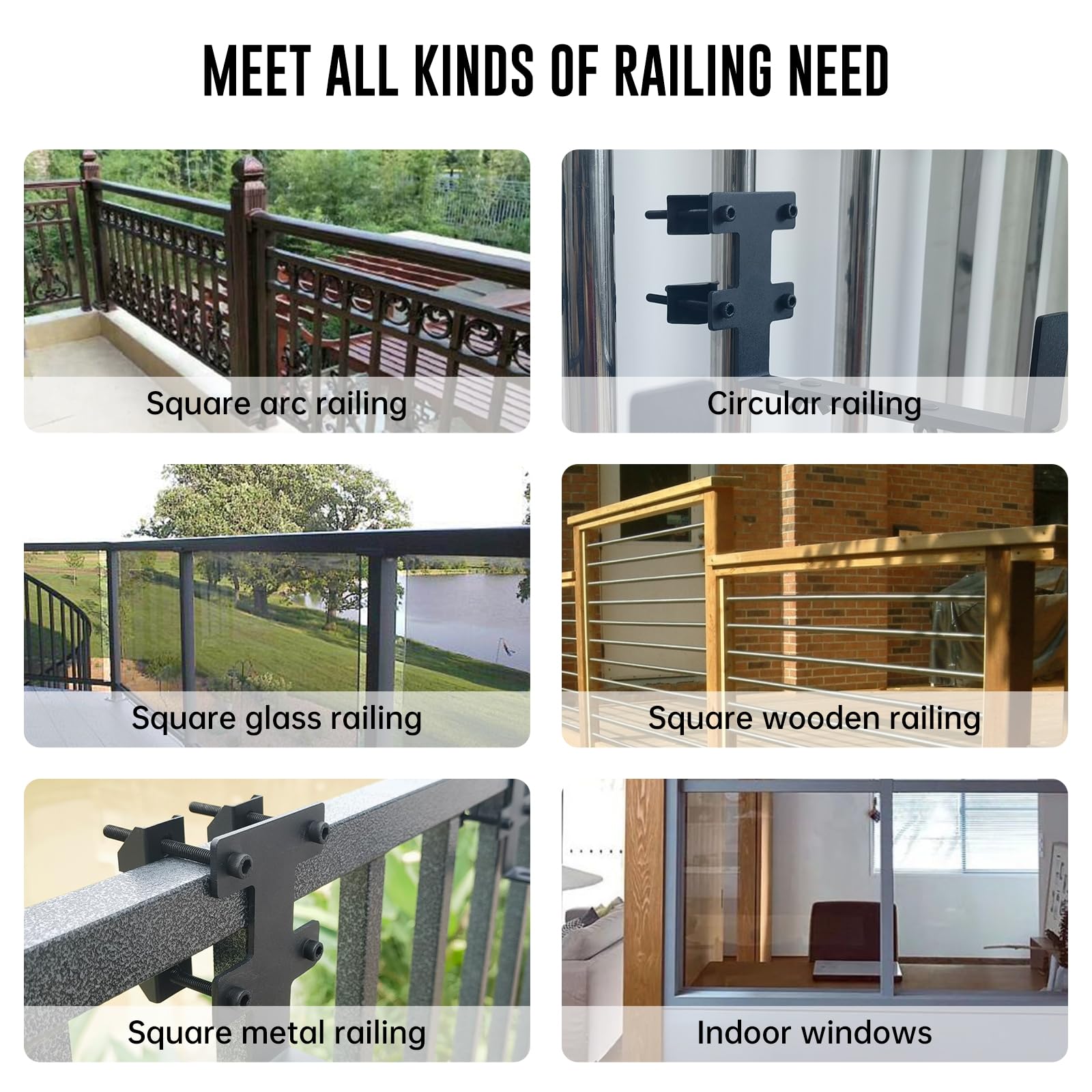 Wsporniki do skrzynki na rośliny, regulowane balustrady tarasowe, pojemnik na rośliny, na patio, ogród, ogrodzenie, pergolę, balkon (4 sztuki)