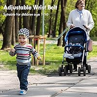 Vista 7 de Lehoo Castle Correa de muñeca antipérdida, arnés para niños con bloqueo de inducción, correa de muñeca de seguridad para niños, arnés de seguridad