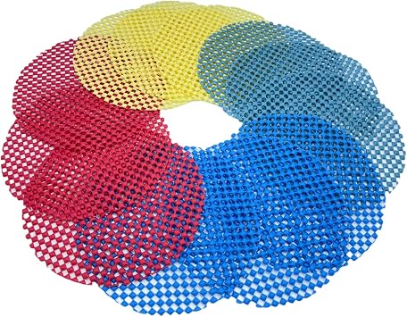 Jar Opener Gripper Pad, Jar Grippers For Opening Jars For Opening Bottles, Cans Lids, 12 Multi Purpose Manual Silicone Grip Pads, 5.5 Round By Bigleef