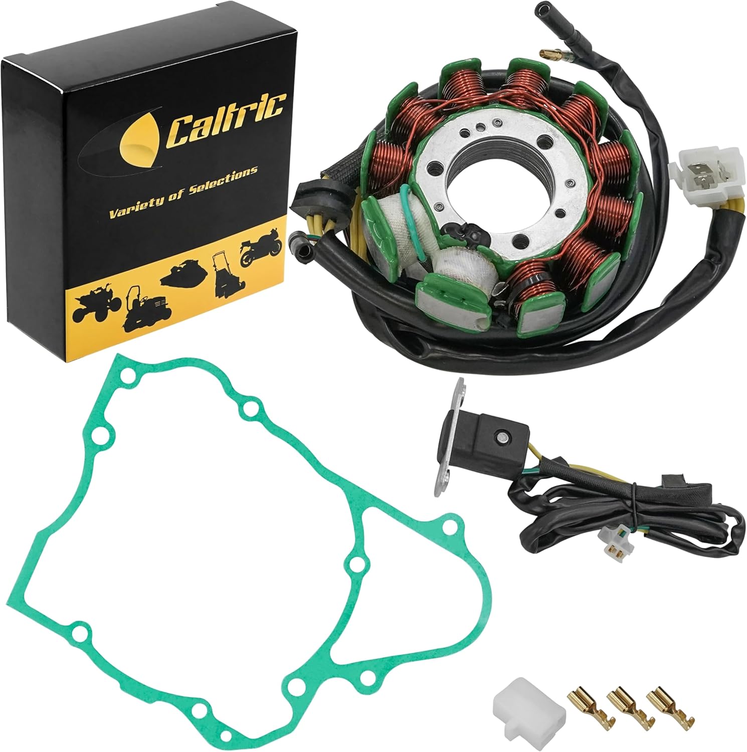 Caltric Stator And Gasket Compatible With Honda Cmx250C Cmx250 C Rebel 250 1996 1997 1998 1999-2016