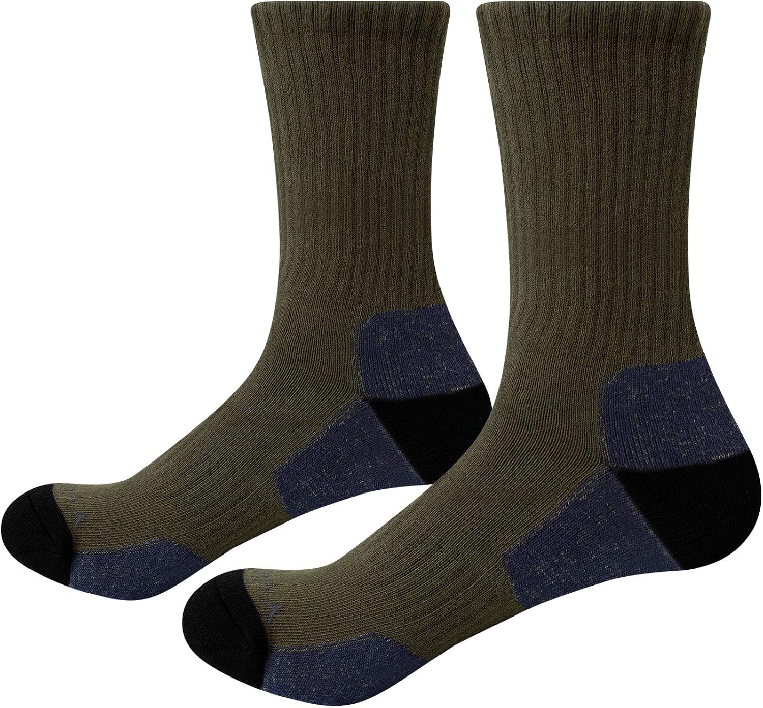 YUEDGE Mens Athletic Hiking Socks Breathable Work Boot Socks Cotton Cushion Crew Socks for Men Size 6-13 at  Men’s Clothing store