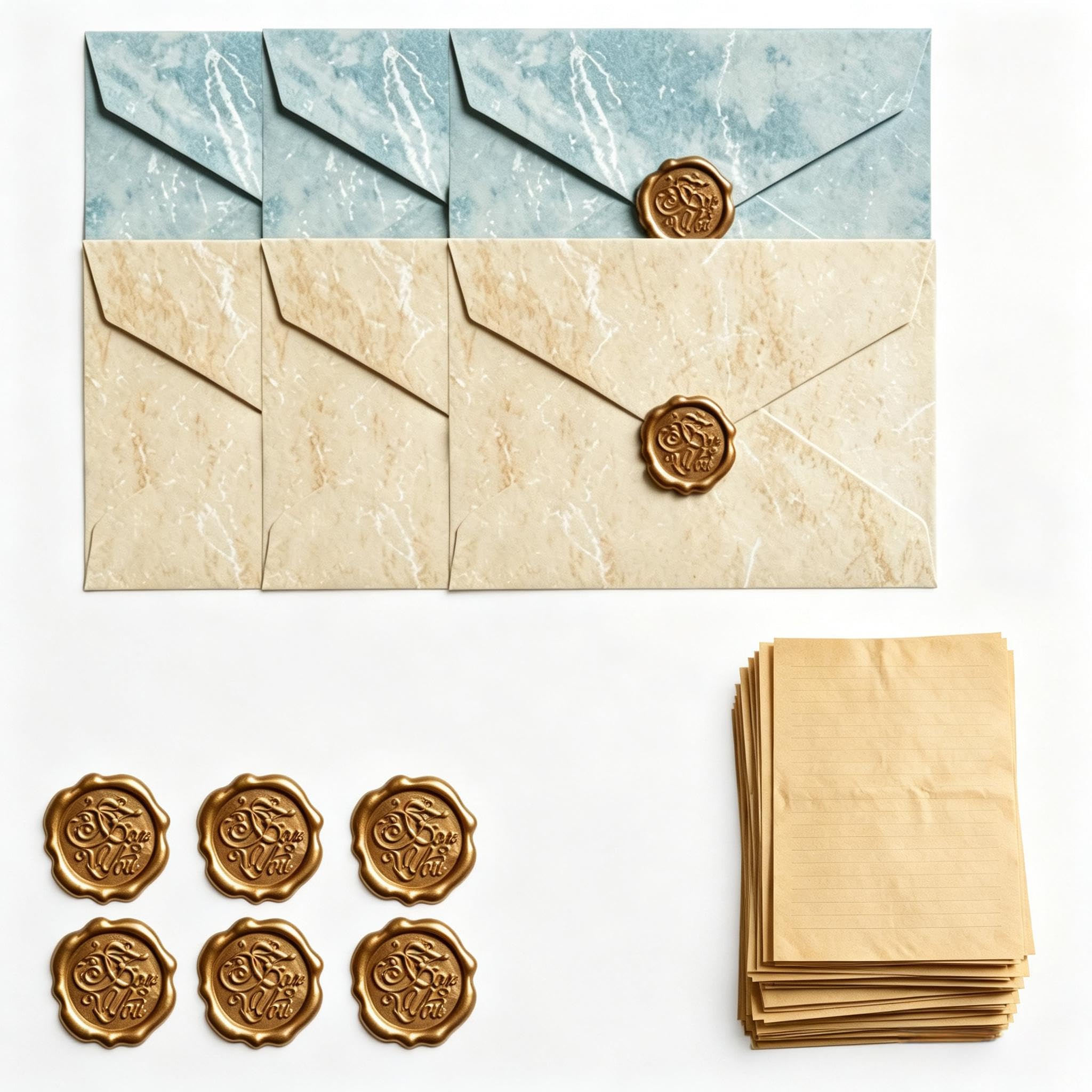 30Pcs Vintage Letter Writing Paper and Envelopes Set Love Letter Set