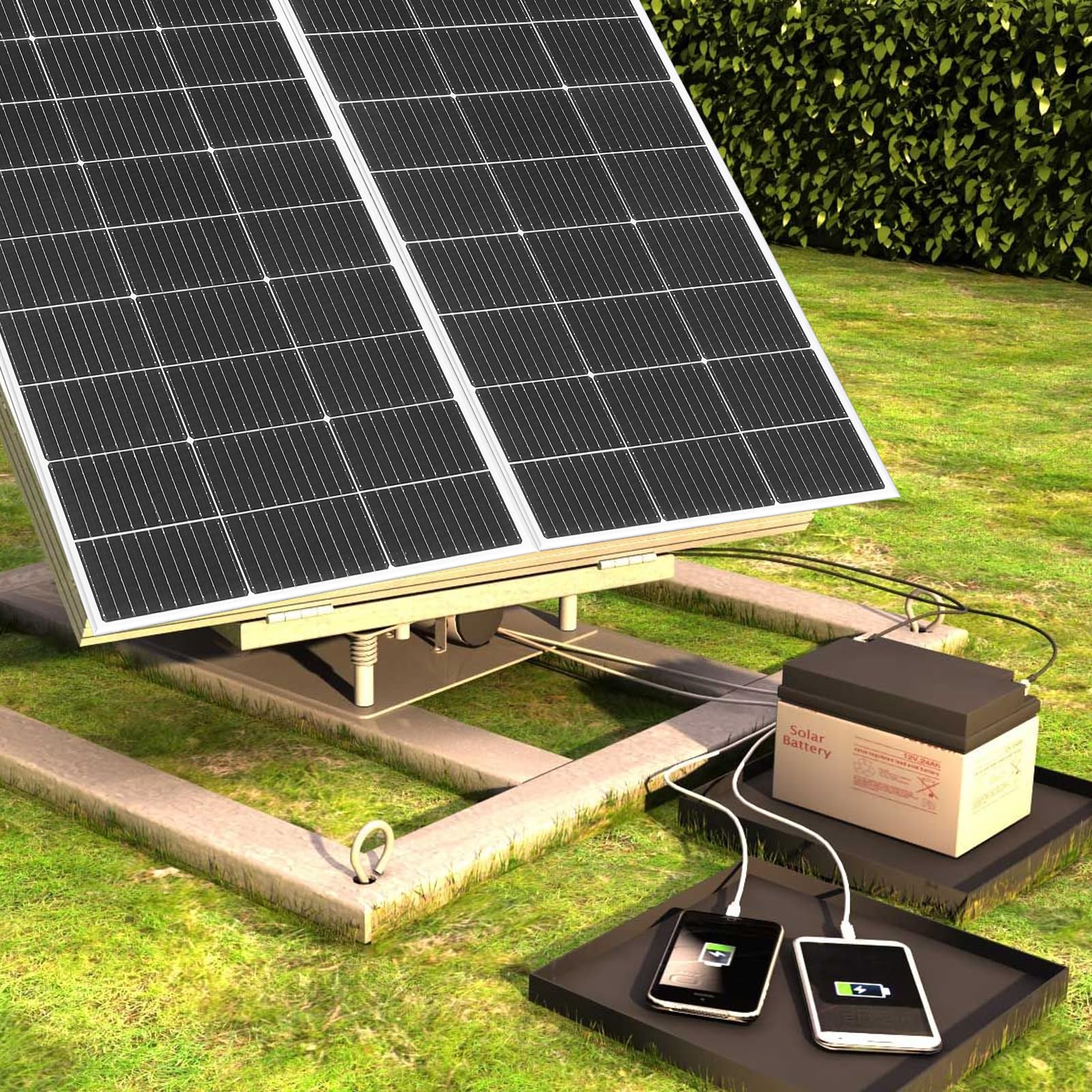 300W Balkonkraftwerk Komplett Steckdose Plug & Play, 300Watt(2X150W) 18V Solarpanel mit 230V 300W Wechselrichter, Solaranlage Wohnmobil, Photovoltaik Balkon, Solarmodul komplettset