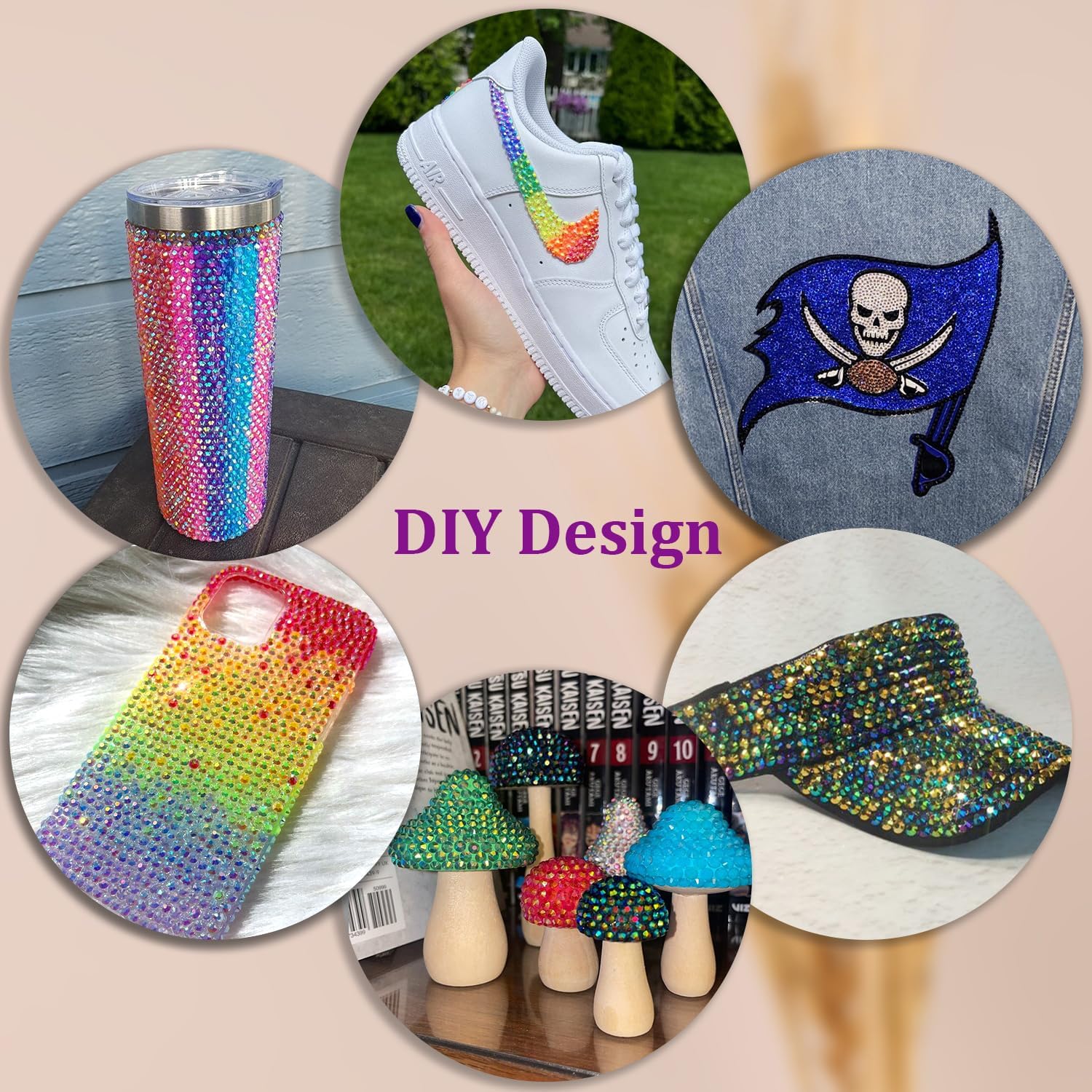 Amazon.co.jp: 24000枚の樹脂ドリル、製作用、3 mm 4 mm銀色のフラット