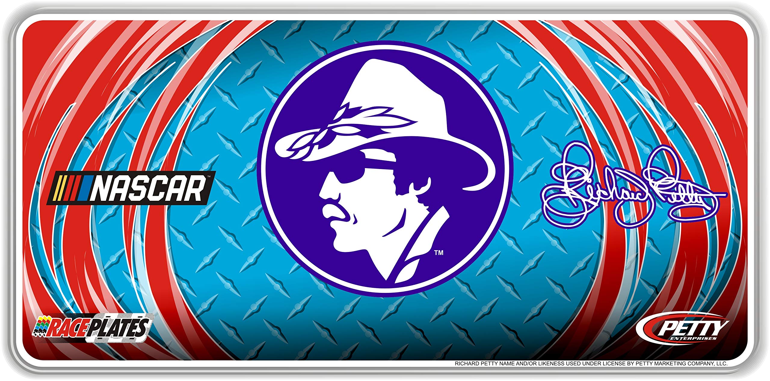 Diamond Plate Series Richard Petty Historcial License Plate