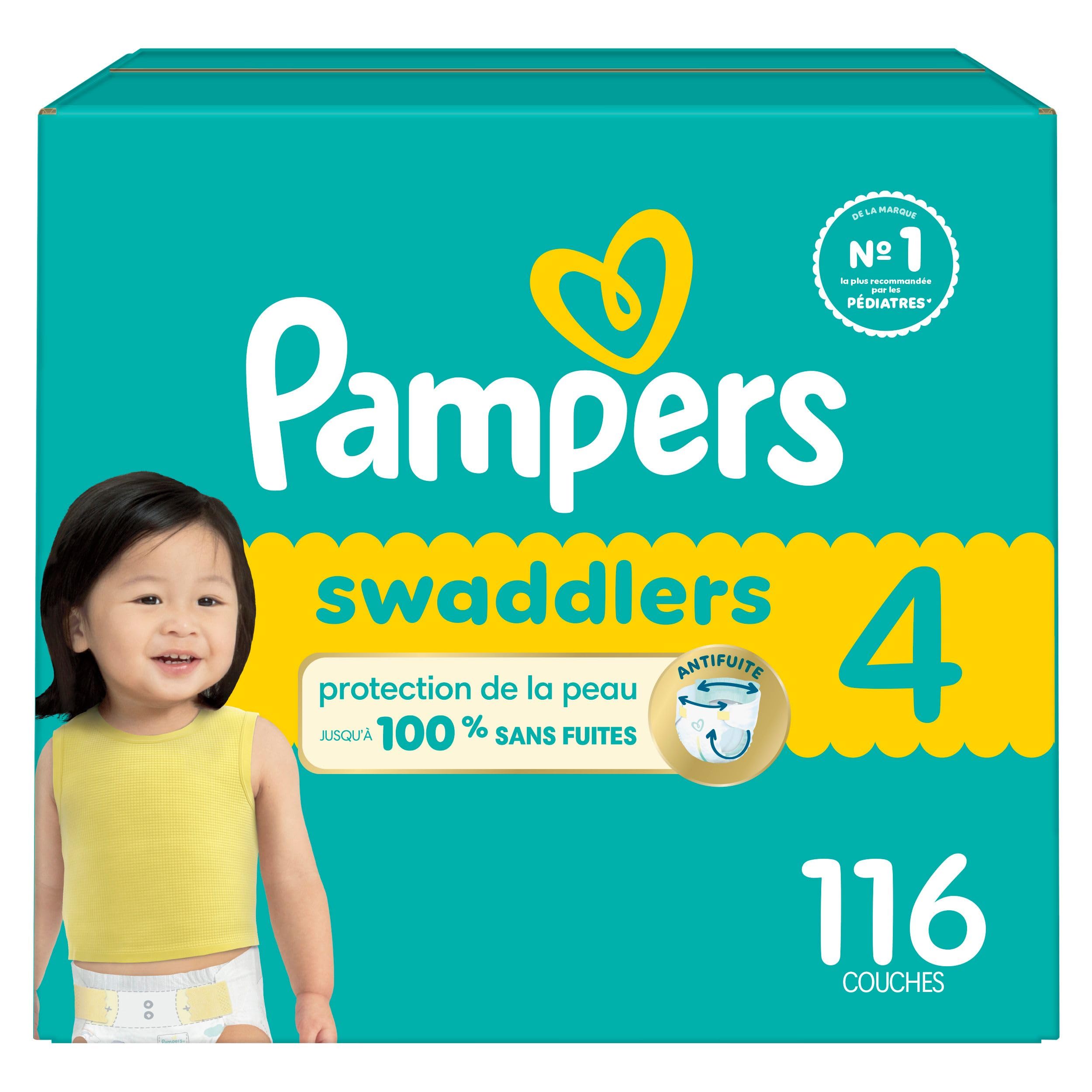 Pampers Swaddlers Diapers, Size S4 (15-34 lbs), 116 Count, Absorbent, Keeps Baby Dry and Comfortable, Skin Safe Disposable Baby Diaper - 2