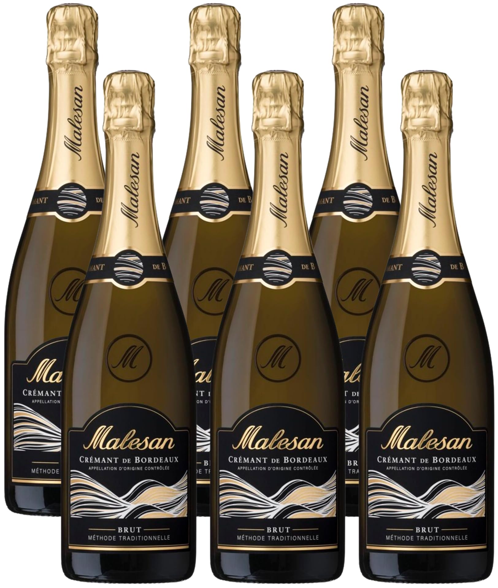 Malesan Brut Dégustation - AOP Crémant de Bordeaux - Traditionelle Methode (6 x 0,75 l)
