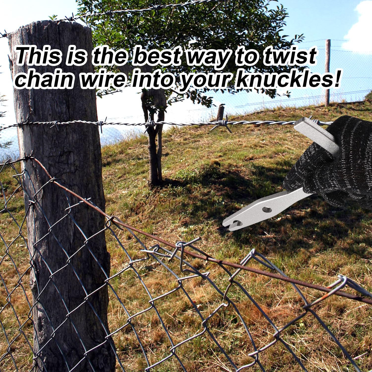 Chain Link Fence Puller YARDLINK 36.42-in Galvanized Steel Metal Stretcher  Bar For Chain-link Fence In The Fence Hardware, Parts & Tools Department At Chain  Link Fence Stretcher Home Depot