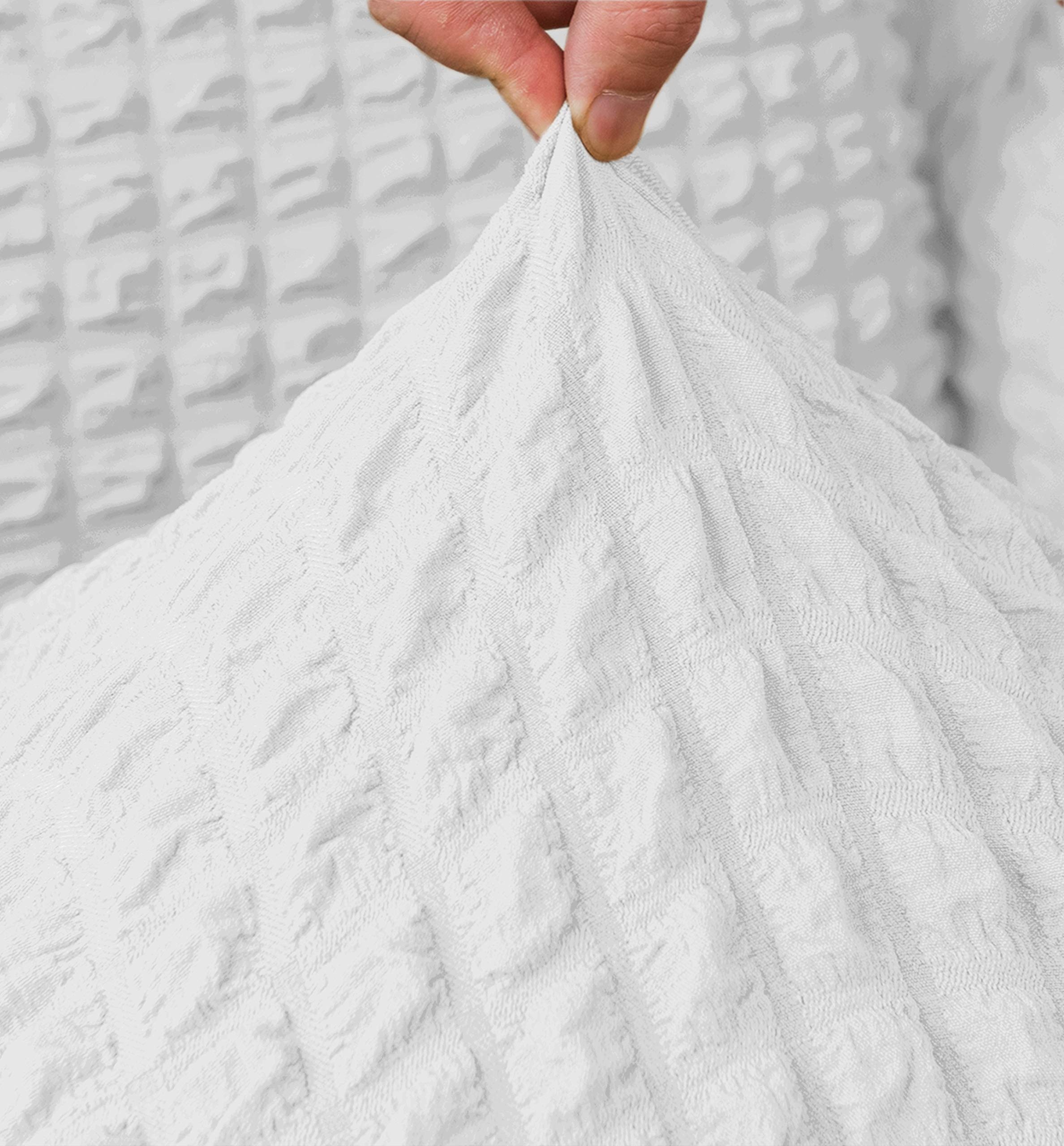 Funda elástica para silla de comedor, 1 pieza, color blanco
