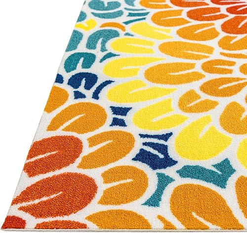 Vista 158 de DECOMALL Tapete pequeño de 2 x 3 pies para puerta, para porche, patio, balcón, terraza, patio, multicolor, 24 x 36 pulgadas Multi 06