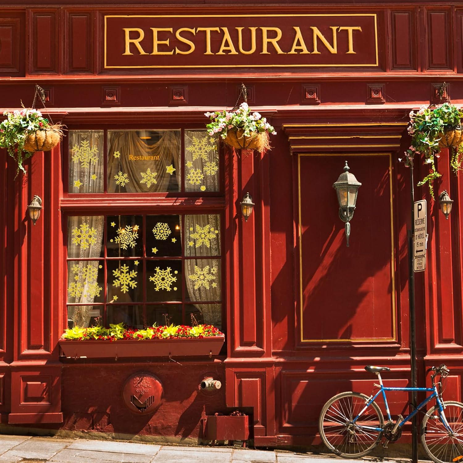 10 Sheets Christmas Window Clings- Glass Windows Decals Snowflakes Christmas Decorations Christmas Window Snowflake Stickers for Xmas Decals Decorations (Type-D)