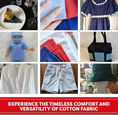 Miniatura 8 de The Yard - Tela de algodón negro de 58 pulgadas de ancho, 100% algodón, 60 cuadrados, disponible en 14 colores y 5 tamaños (3 yardas, negro)