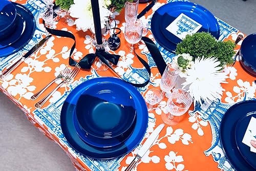 Miniatura 9 de Thomas Fuchs Creative Juego de 4 platos de melamina, resistentes a roturas y astillas, duraderos y aptos para niños para interiores y exteriores,