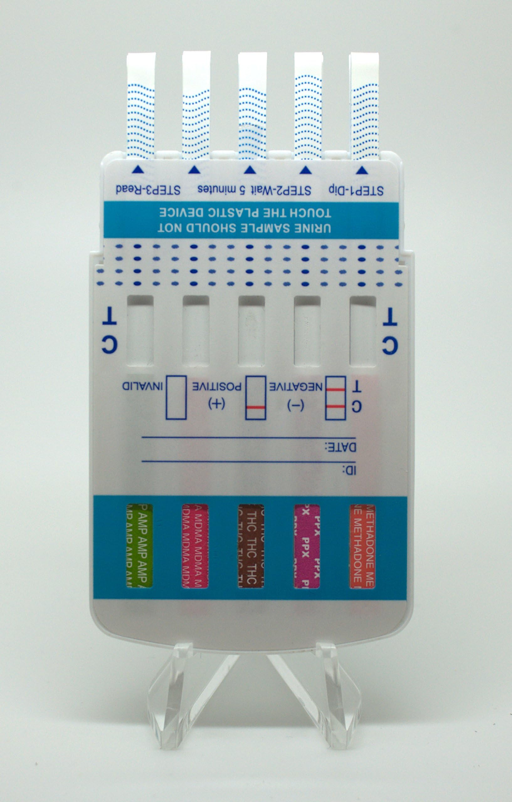 Instant Drug Test for 10 Different Drugs - AMP, COC, BZO, OPI, THC, PCP, BAR, MAMP, TCA and MTD (1)