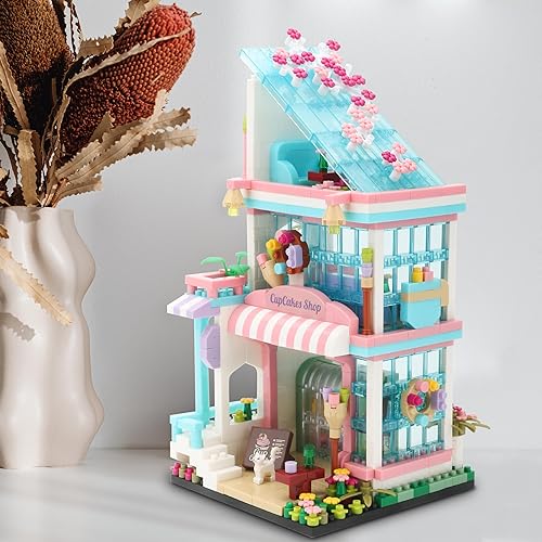 Kurimiaro Street View Mini bloques de construcción de bricolaje, construcción de simulación, colección de arquitectura creativa, juguetes de