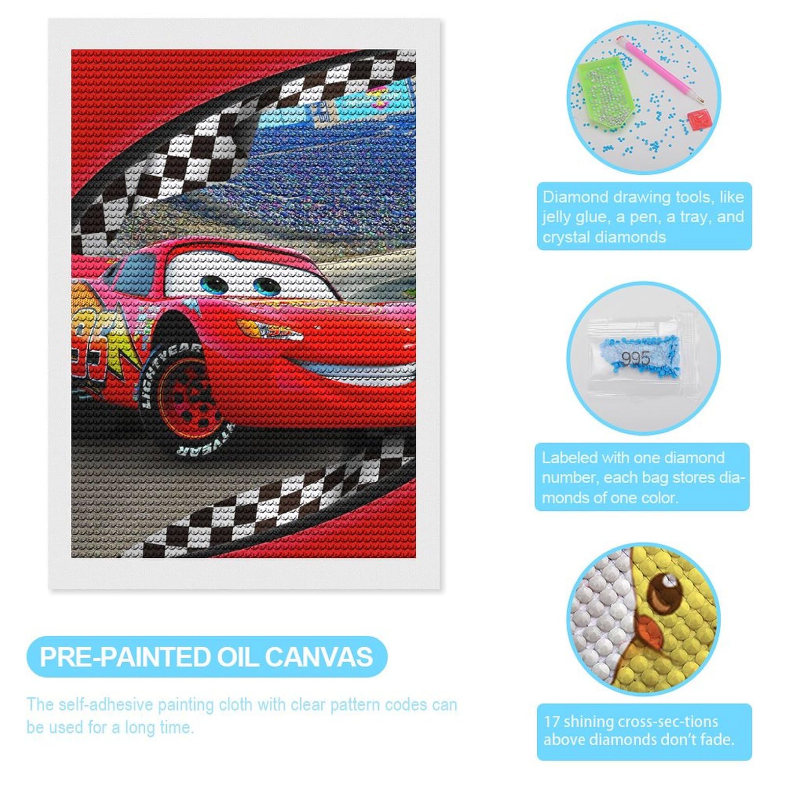 Amazon | ダイヤモンドアート カーズ (2) ダイヤモンド絵画 5D