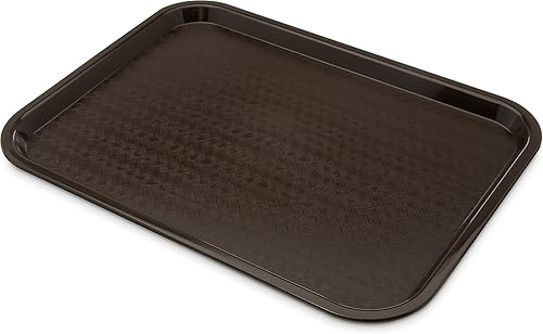 Carlisle FoodService Products CT121669 Bandeja estándar para cafeteríacomida rápida, 12 x 16 pulgadas, chocolate (paquete de 24) disponible en Yaxa El Salvador