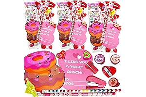Kids Valentine School Goodie Bag Fillers Set