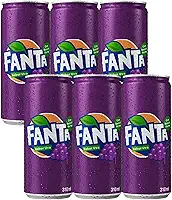 Refrigerante Fanta Uva Lata 310ml – Pack com 6 Unidades