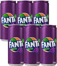 Refrigerante Fanta Uva Lata 310ml – Pack com 6 Unidades