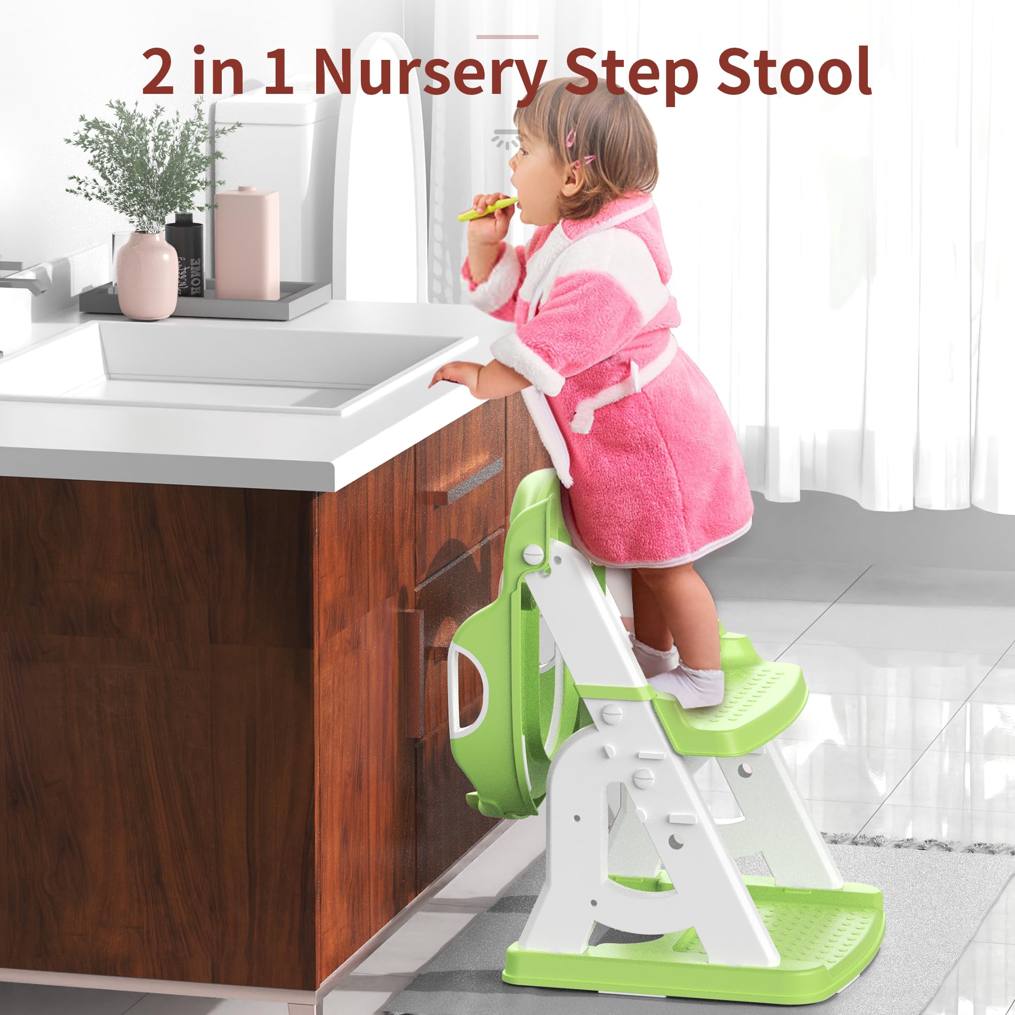 Meulife Asiento de entrenamiento para orinal, inodoro 2 en 1 mejorado para niños pequeños, asiento de inodoro para niños y niñas con protector contra salpicaduras, almohadilla antideslizante y
