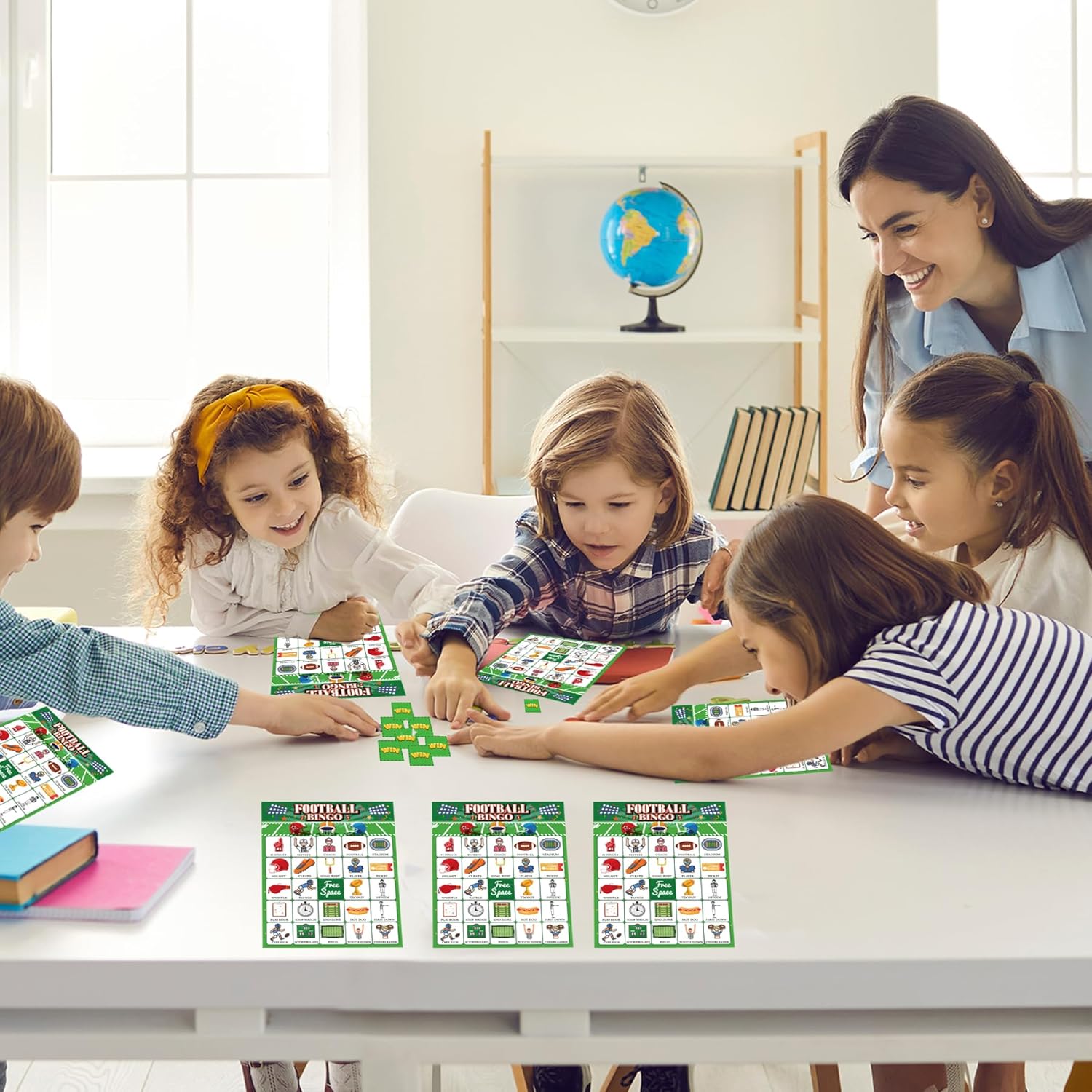 Football Bingo Game Cards 24 Sheet Football Party Favors Supplies for Birthday Party Family Game Night Activities - Image 7