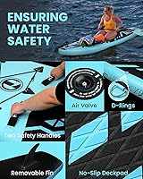 Vista 3 de Inflatable Stand Up Paddle Board with Premium SUP Accessories & Camera Mount, Inflatable Ultra-Light (17.3lbs) Paddle Board for Adults & Youth of