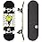 Magneto Maple Wood Complete Skateboard - Quality Skateboard for Kids - Wide Deck for Adult Men - Kids 27.5in x 7.75in, Wild Child