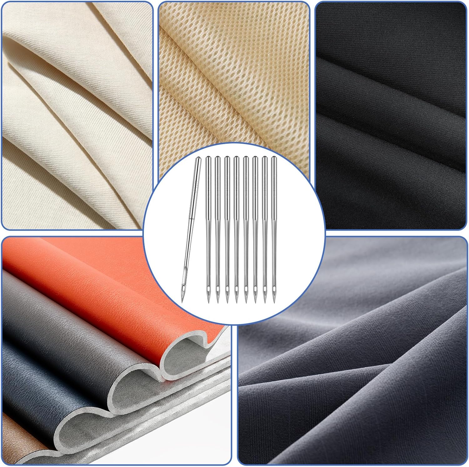 50 Pcs Size 110/18 Sewing Machine Needles, Universal Heavy Duty Sewing Needles for Leather, Compatible with Home Sewings Machine - Image 5