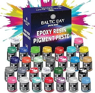 30 Pigment Paste for Epoxy Resin - Thick Pigment Paste - Resin Paste Pigment Set - Opaque Resin Paste | Epoxy, Resin Art Paste | - Epoxy Paste - Epoxy Resin Color Pigment Paste - Mica Powder Paste