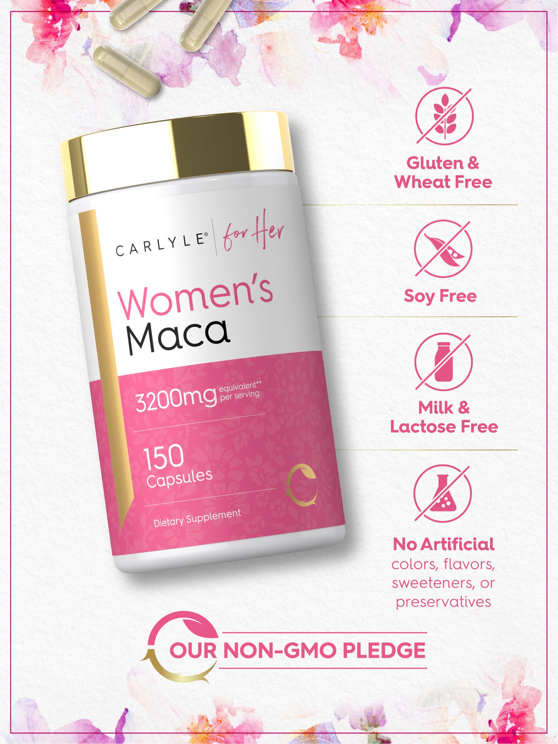 Carlyle Maca Root Capsules for Women | 150 Count — Amazon image 5