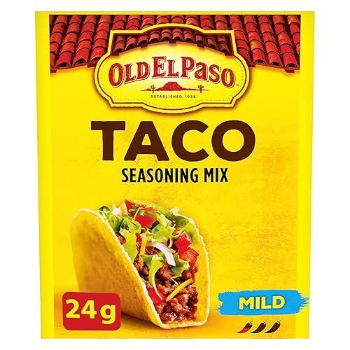 Old El Paso, Mezcla de condimentos para tacos suave, 0.85 oz0.8 onzas, importada de Canadá