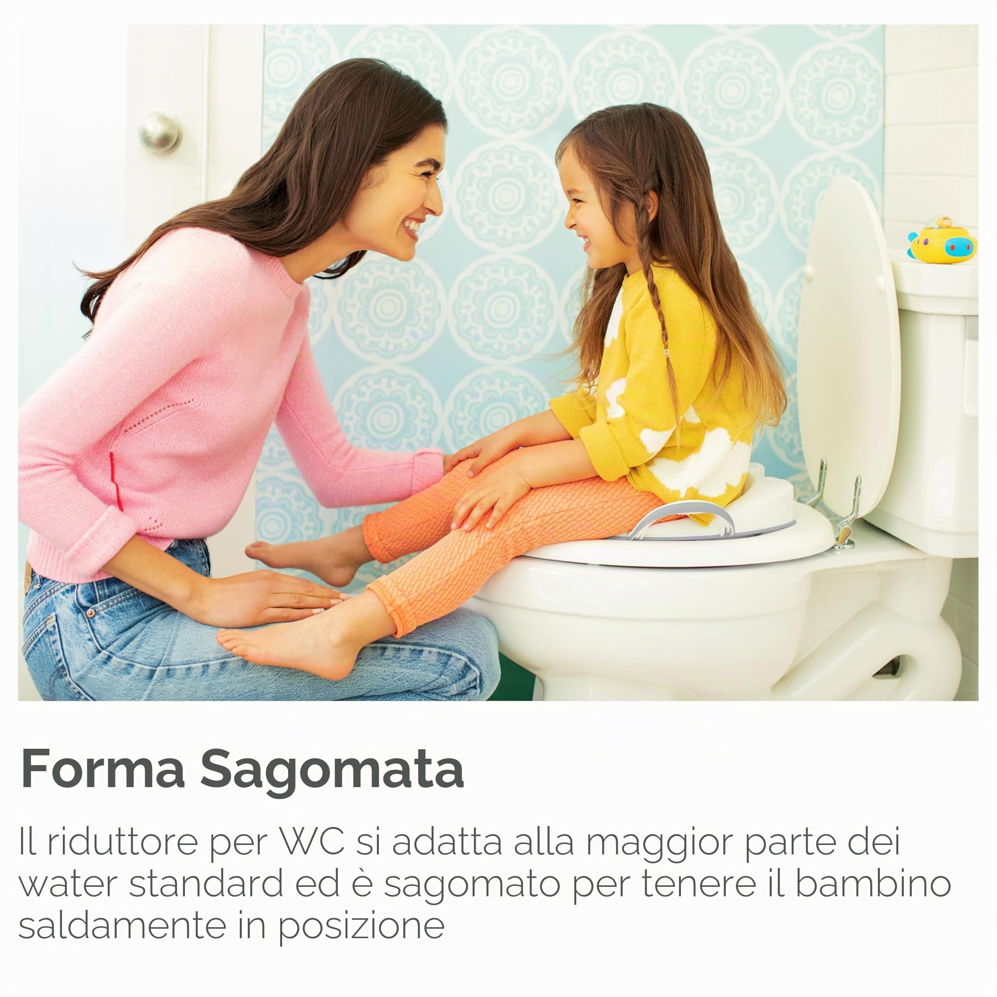 Munchkin Sturdy Seggiolino per il vasino per bambini, Seduta per addestramento vasino con maniglie, ottimo per bambini piccoli, Bianco