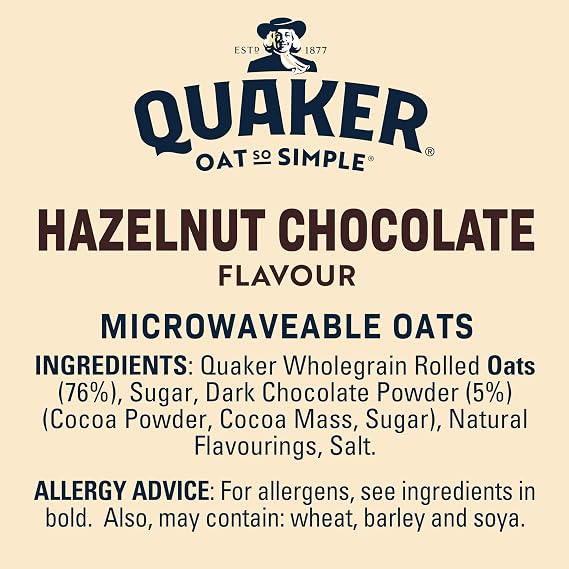 Quaker Hazelnut Chocolate 10pk