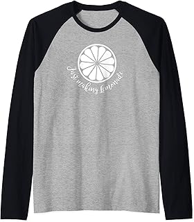 Solo haciendo limonada, linda bebida de verano con hielo Camiseta Manga Raglan