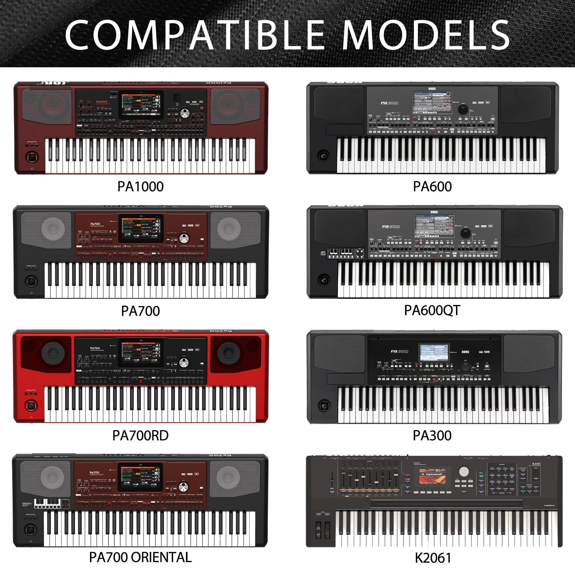 Musiin Pro Shield: Ultimate Stretch-fit Chinlon Keyboard Cover - Water & Dust Resistant, Compatible with Korg Pa5X61-Key Workstation